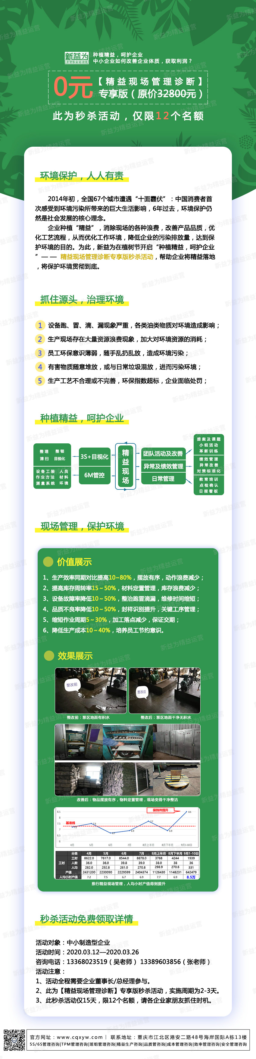 種植精益，呵護(hù)企業(yè)&mdash;&mdash;精益現(xiàn)場管理診斷專享版秒殺活動